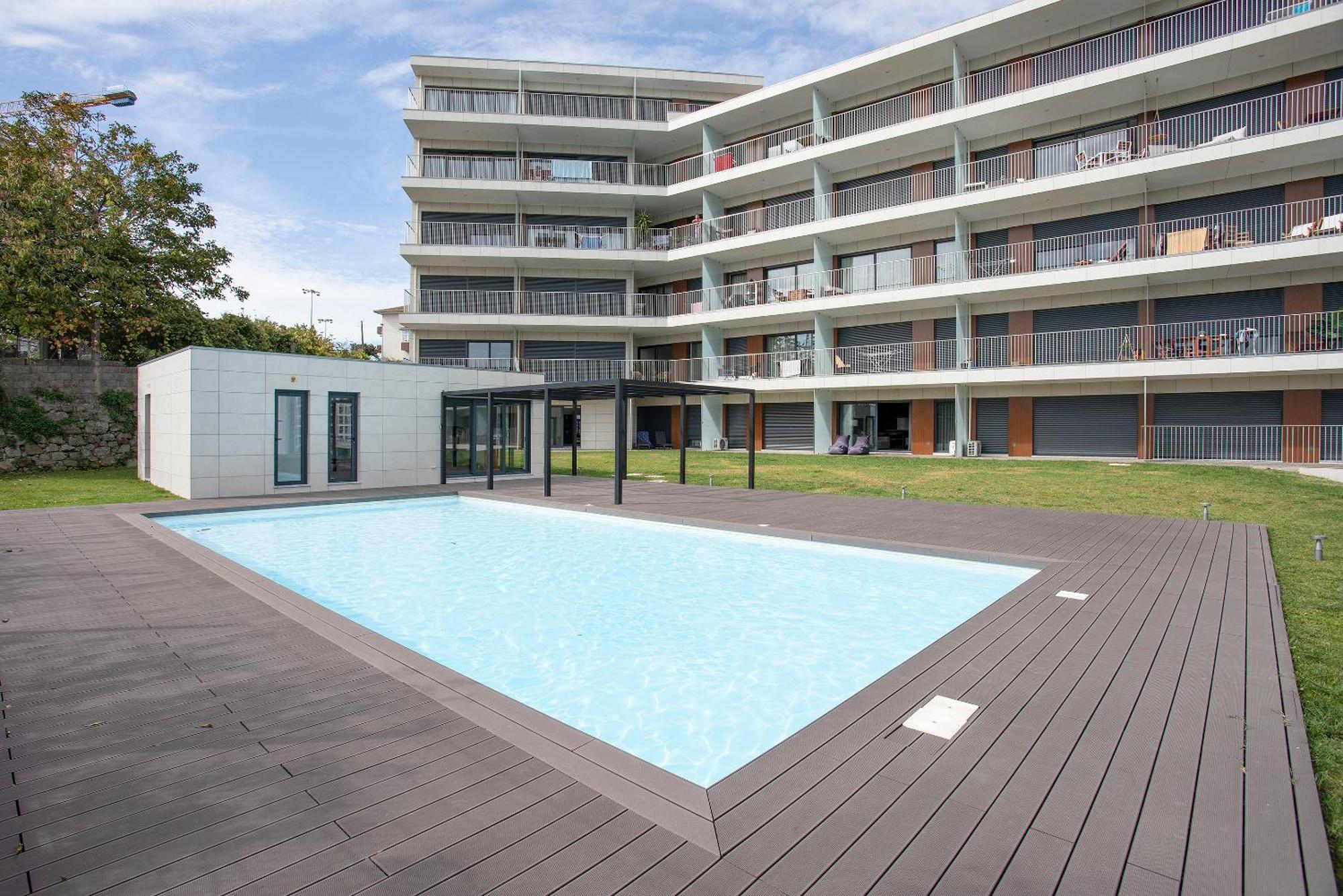Liiiving In Porto - Dragao Pool View Apartment Bagian luar foto