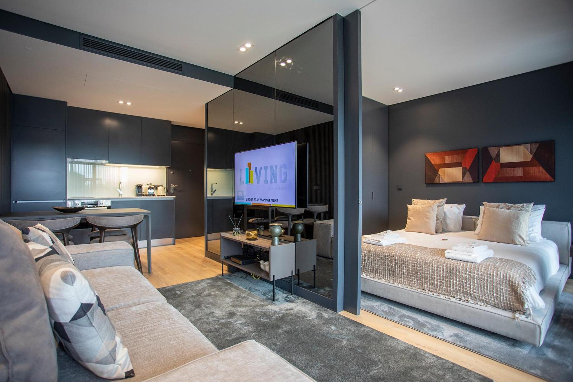 Liiiving In Porto - Dragao Pool View Apartment Bagian luar foto
